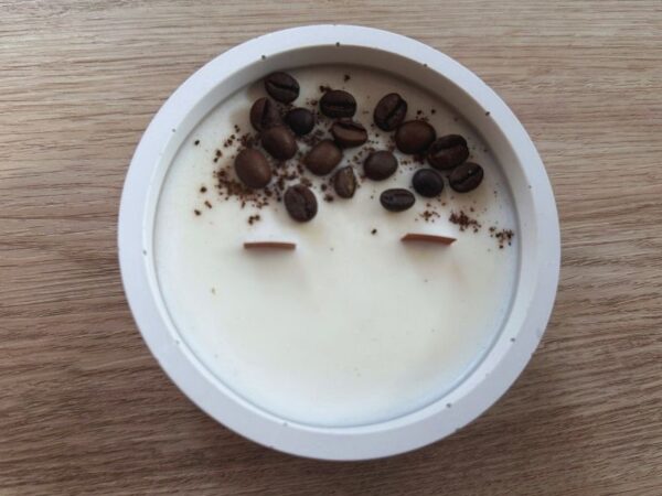 Sójová svíčka v betonu – Kávové pohlazení - Image 2