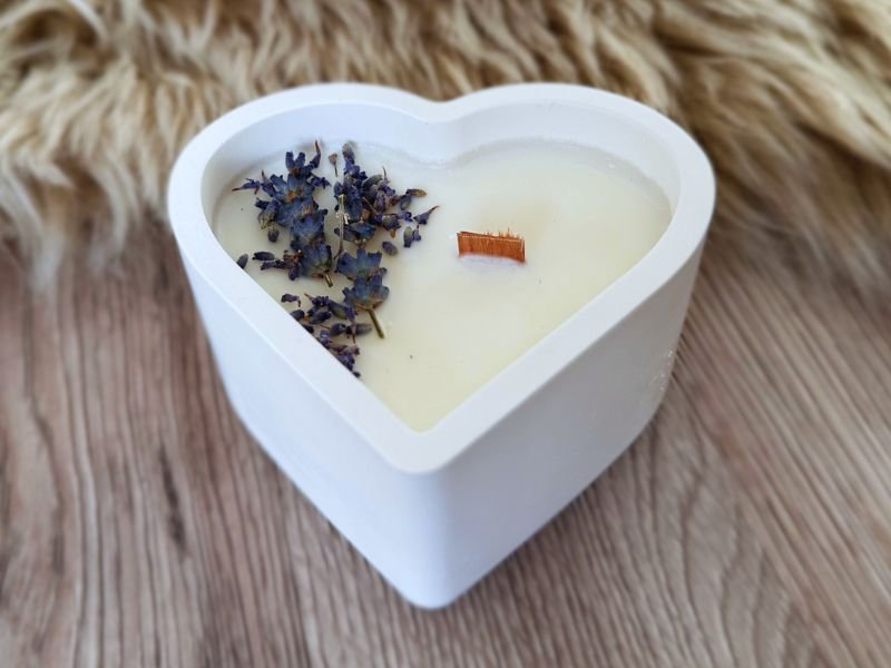 Sójová svíčka – Srdce Levandule