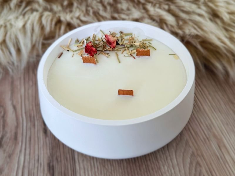 Sójová svíčka – Růže v trávě Velká