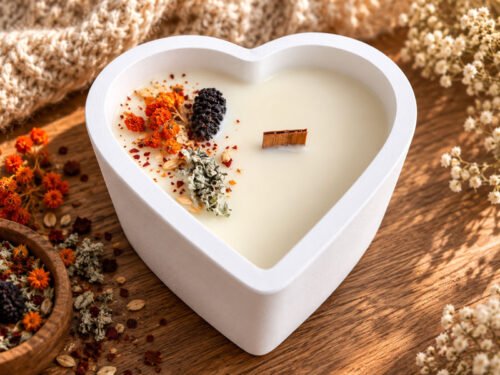 Sójová svíčka – Srdce Podzimní rituál